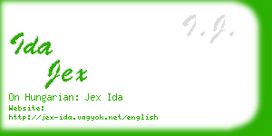 ida jex business card